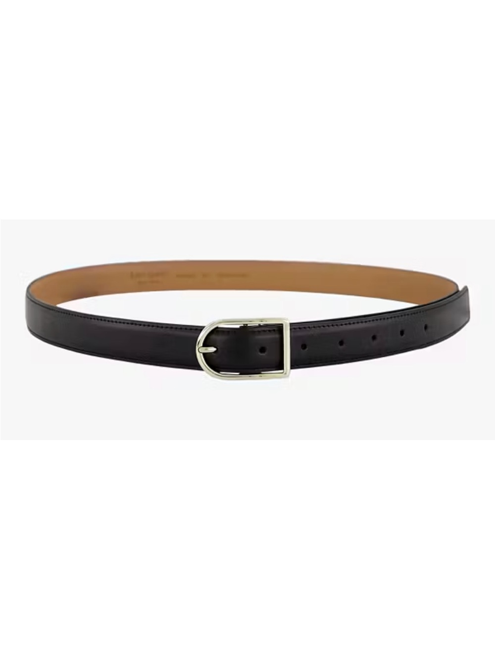 Kate Spade Leather Belt in Black and Tan